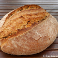 Brot: Landbrot mit Weizensauerteig 100% Weizen