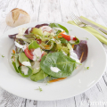 Mixsalat mit Babyspinat und Joghurt-Dressing